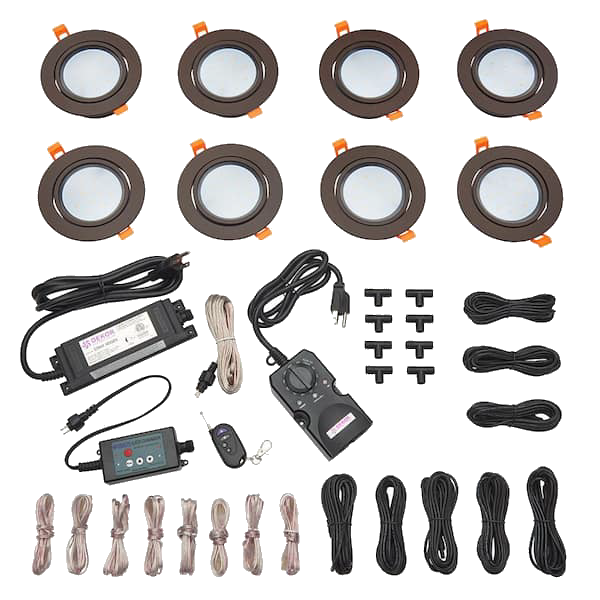 TREX Soffit Light kits-Dark Bronze (TT)-8-Light Kit
