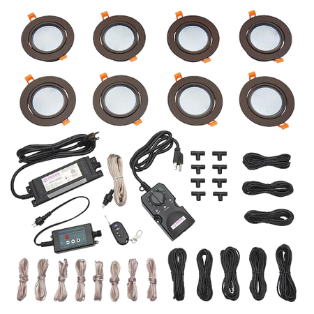 TREX Soffit Light kits-Dark Bronze (TT)-8-Light Kit