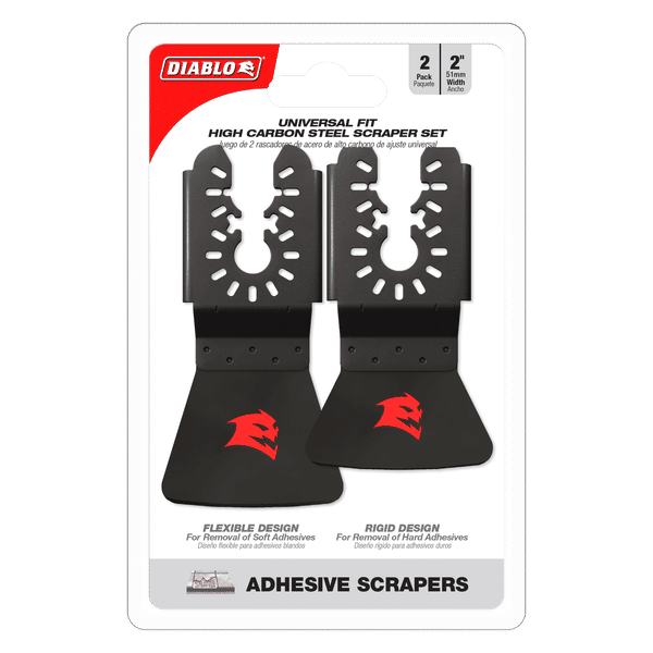Diablo High Carbon Steel Oscillating Scraper Set for Adhesive Removal